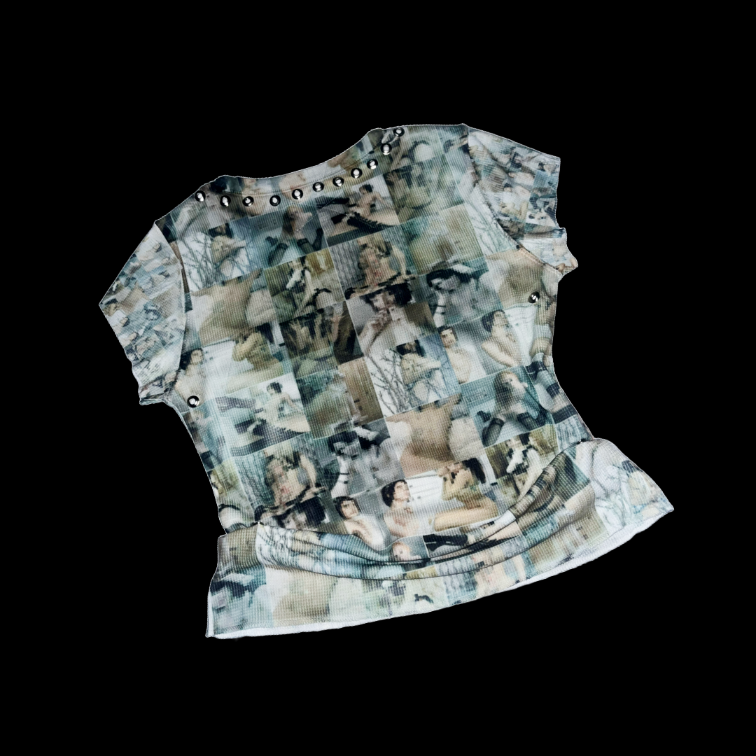 #GIRLSONLINE metal adorned short sleeve tee