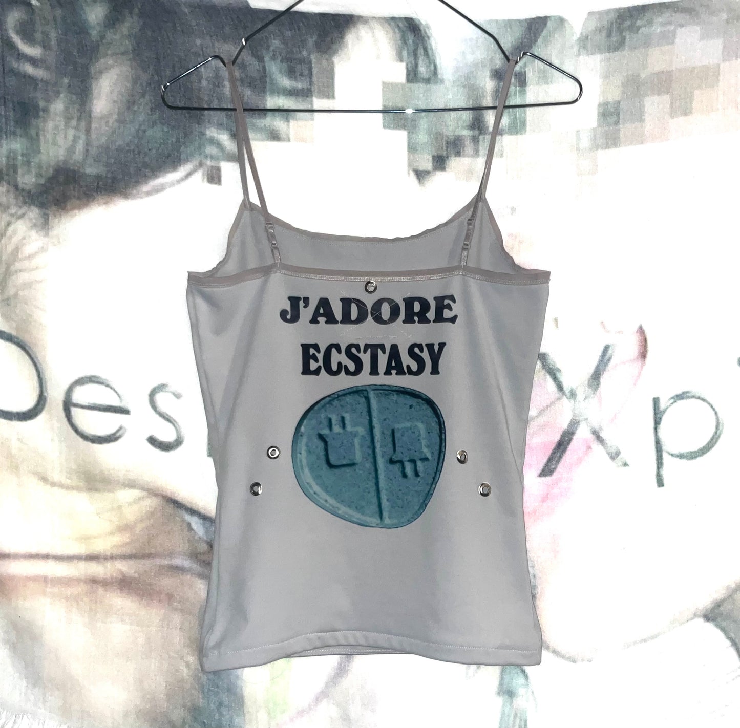 “J’ADORE” 1 of 1 printed cami