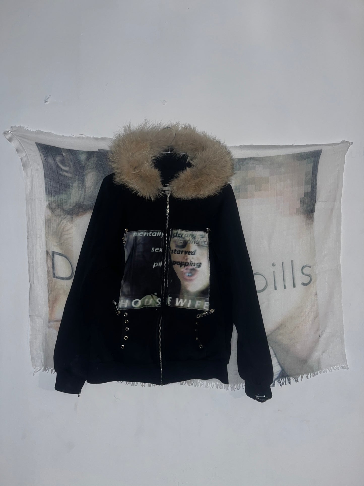 “DEPRAVED HOUSEWIFE” 1 of 1 reworked hoodie