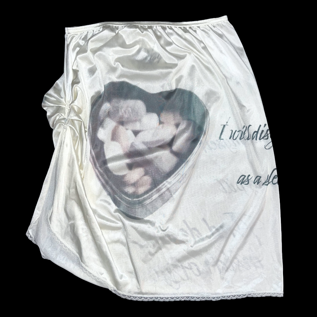 “LIFE CYCLE OF A SEDATIVE” 1/1 ruched skirt