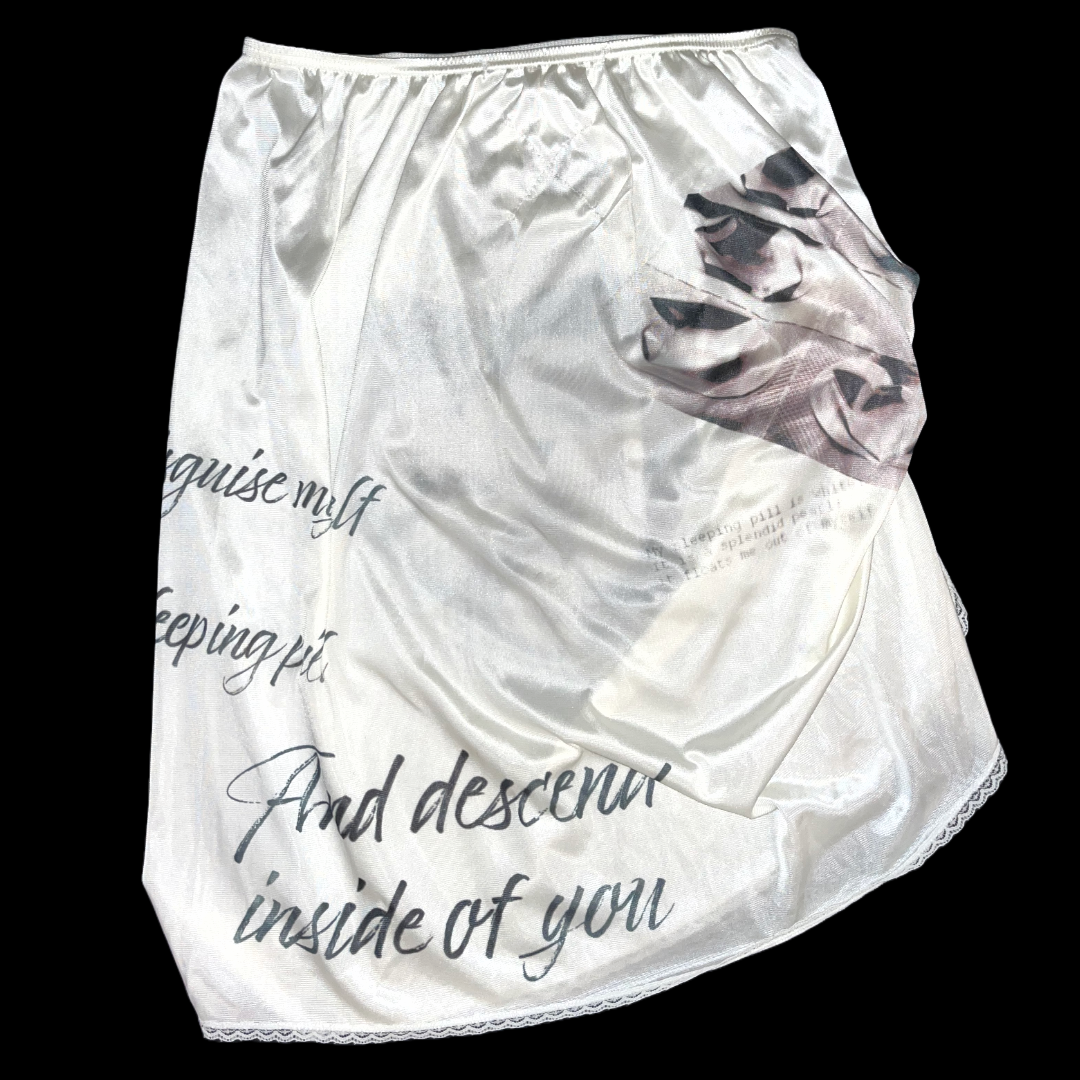 “LIFE CYCLE OF A SEDATIVE” 1/1 ruched skirt