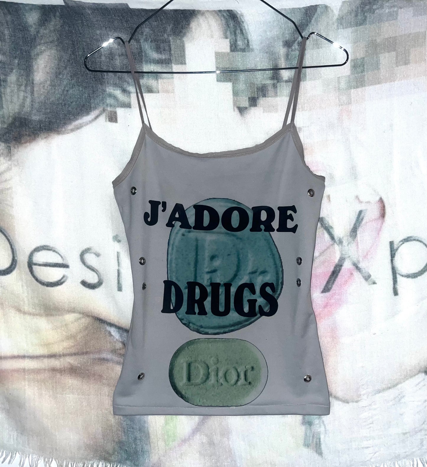 “J’ADORE” 1 of 1 printed cami