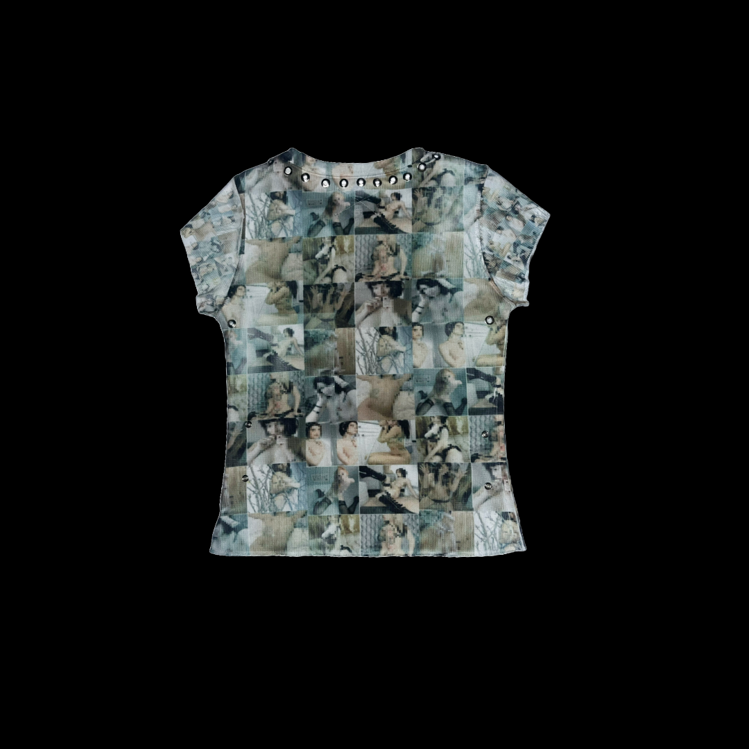 #GIRLSONLINE metal adorned short sleeve tee